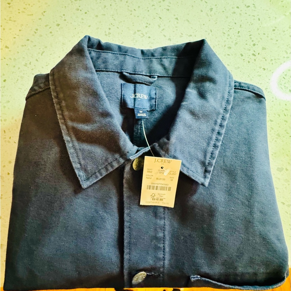 J.Crew Men’s Cotton Chore Jacket / Shirt Jacket – Navy – Size M – NWT - Picture 2 of 9